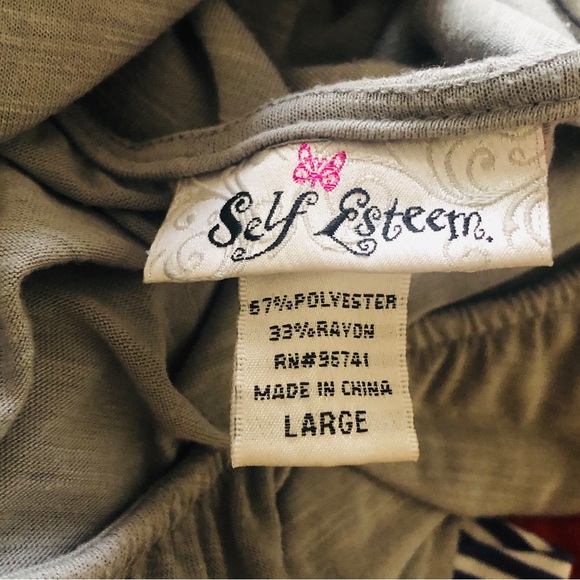 Self Esteem Grey Top L - Picture 5 of 6